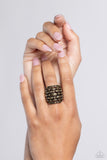 Paparazzi Necklace - Steadfast Stack - Brass