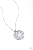 Paparazzi Necklace - Wall Street Web - White