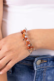 Paparazzi Bracelet - Handcrafted Headliner - Orange