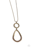 Paparazzi Necklace - Focused Fashion - Brass
