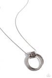 Paparazzi Necklace - In the Swing of RINGS - Silver