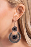 Paparazzi Earring - A Wild Bunch - Black