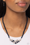 Paparazzi Necklace - Pampered Pearls - Blue