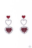 Paparazzi Earring - Couples Celebration - Red