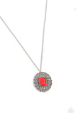 Paparazzi Necklace - Solar Stunner - Red