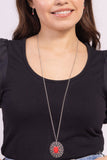Paparazzi Necklace - Solar Stunner - Red