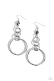 Paparazzi Earring - Glitzy Gesture - Silver