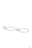 Paparazzi Earring - Canyon Circlet - White