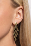 Paparazzi Earring - Jungle Fauna - Brass