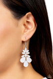 Paparazzi Earring - Fashionista Fiesta - White