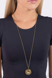 Paparazzi Necklace - Demanding Director - Brass