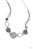 Paparazzi Necklace - Asymmetrical Attention - Silver