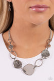 Paparazzi Necklace - Asymmetrical Attention - Silver