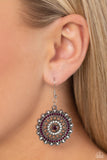 Paparazzi Earring - Twinkly Translation - Purple