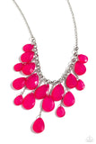 Paparazzi Necklace - Front Row Flamboyance - Pink