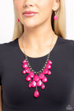 Paparazzi Necklace - Front Row Flamboyance - Pink