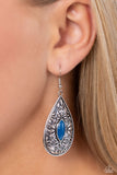 Paparazzi Earring - Two PERENNIALS in a Pod - Blue