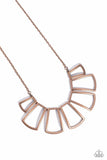 Paparazzi Necklace - Full-Fledged Framed - Copper