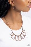 Paparazzi Necklace - Full-Fledged Framed - Copper