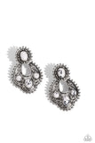 Paparazzi Earring - Handcrafted Horseshoe - White