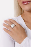 Paparazzi Ring - SWATCH Your Step - White