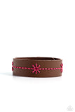 Paparazzi Urban Bracelet - Cross-Stitched Gardens - Pink