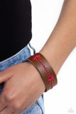 Paparazzi Urban Bracelet - Cross-Stitched Gardens - Pink