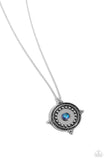 Paparazzi Necklace - Compass Composure - Blue