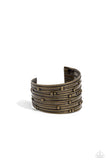 Paparazzi Bracelet - Mechanical Motif - Brass