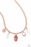 Paparazzi Necklace - Geode Glam - Copper