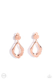 Paparazzi Earring -  Metallic Mezzanine - Copper Clip-On