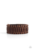 Paparazzi Urban Bracelet - Western WRAP-ture - Brown