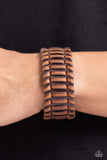 Paparazzi Urban Bracelet - Western WRAP-ture - Brown