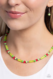 Paparazzi Necklace - Beaded Beginner - Green