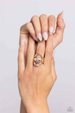 Paparazzi Ring - Shopaholic Statement - Gold