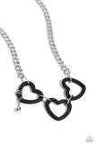 Paparazzi Necklace - Heart Homage - Black