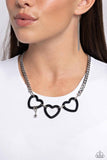 Paparazzi Necklace - Heart Homage - Black