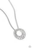Paparazzi Necklace - Scintillating Spiral - White