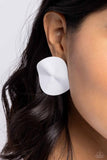 Paparazzi Earring - Moody Masterpiece - White