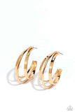 Paparazzi Earring - Curly Charisma - Gold