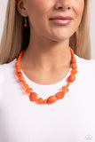 Paparazzi Necklace - Tropical Tsunami - Orange