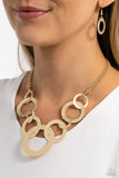 Paparazzi Necklace - Uptown Links - Gold