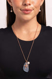 Paparazzi Necklace - Sea Glass Stash - Copper