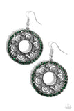 Paparazzi Earring - Whirly Whirlpool - Green