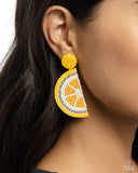 Paparazzi Earring - Lemon Leader - Yellow