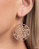 Paparazzi Earring - Garden Allure - Rose Gold