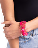 Paparazzi Bracelet - Colorful Charade - Pink