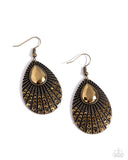 Paparazzi Earring - Urban Relic - Brass