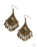 Paparazzi Earring - Indie Iridescence - Brass