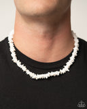 Paparazzi Necklace - On A SHELL-ular Level - White